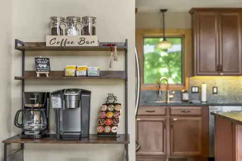 The exotic coffee bar which is on the house