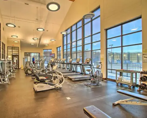 Amenity #1: Indoor gym to make sure you stay active and fit during your vacation :)